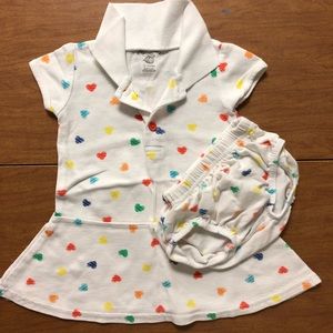 NWOT Tennis Style Collar Short Sleeve Dress Sz 12M